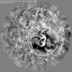 A slow eruption